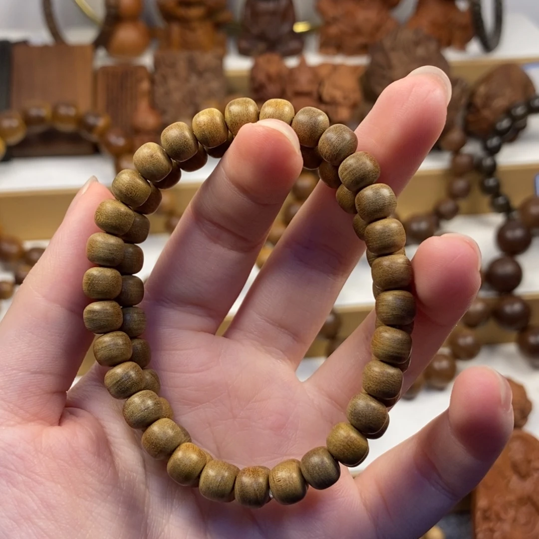 檀香木手串/手链老山檀香6/7横纹奶香