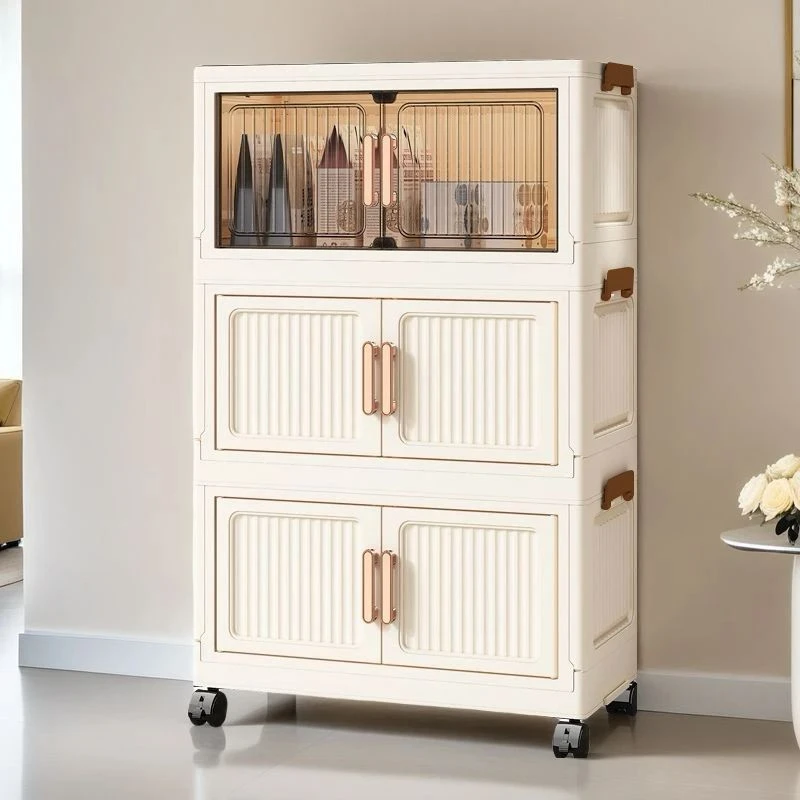 【50CM面宽】储物柜家居防尘收纳柜折叠收纳柜客厅玩具零食杂物柜