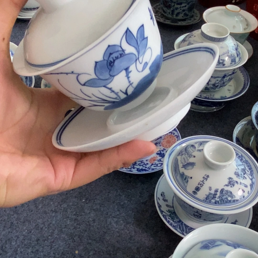 景德镇陶瓷盖碗盖碗盖碗