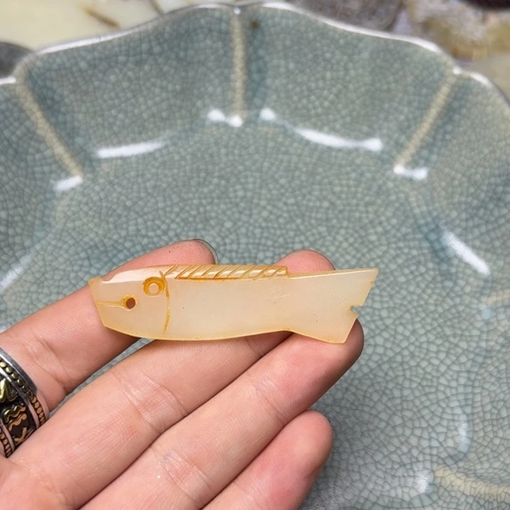 和田玉未镶嵌挂件139