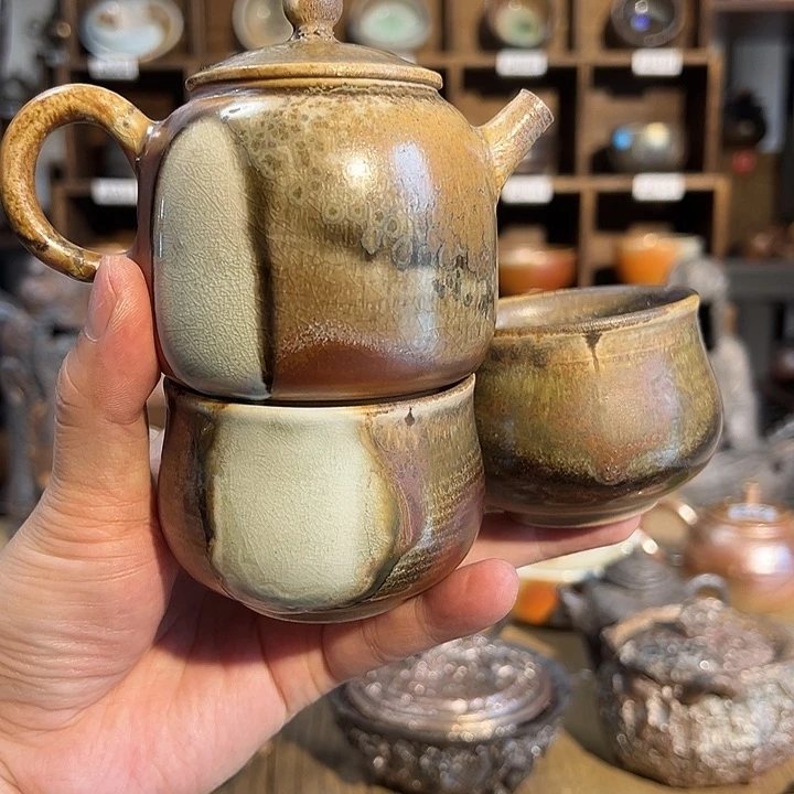 L*微定制品福利品不退不换窑宝茶壶加2杯