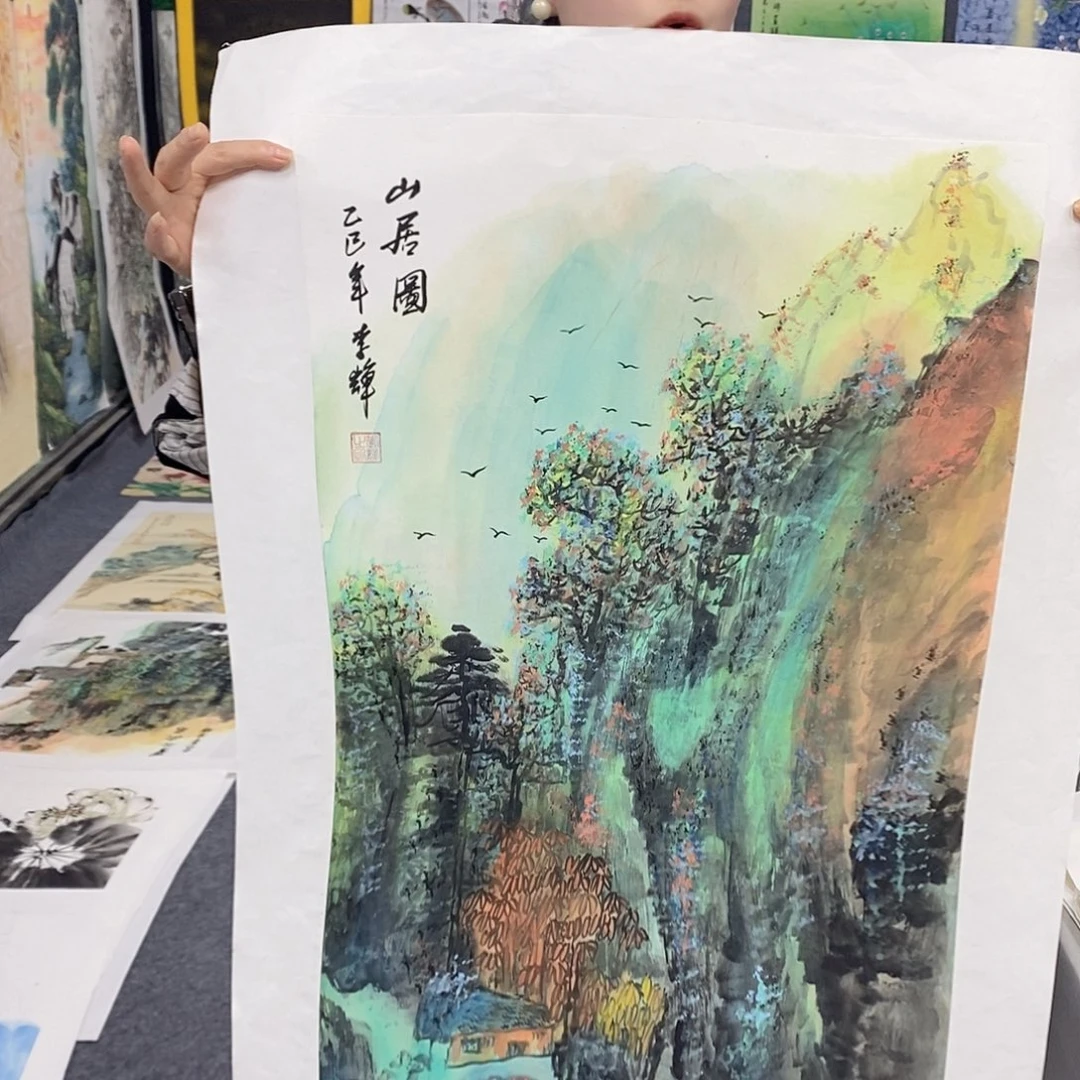 国画国画手绘作品