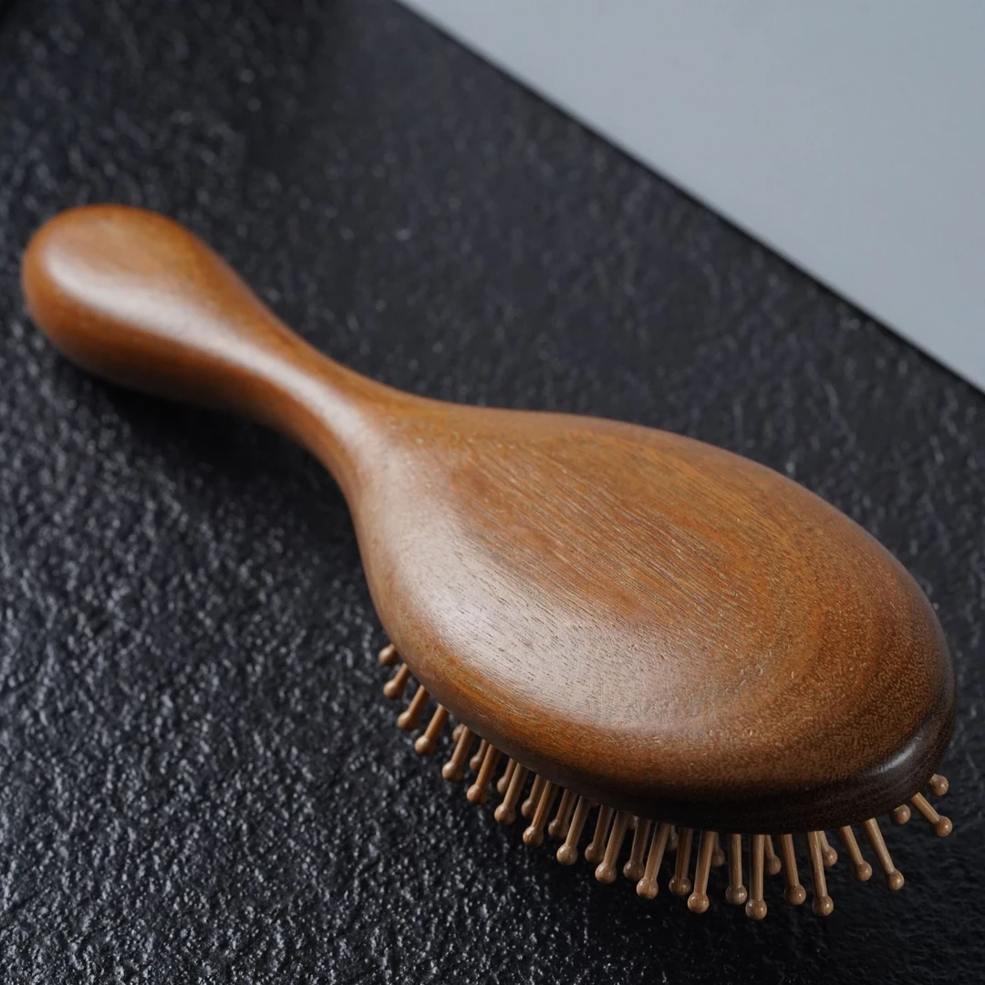 【珊木居】QT670 绿檀木气垫梳