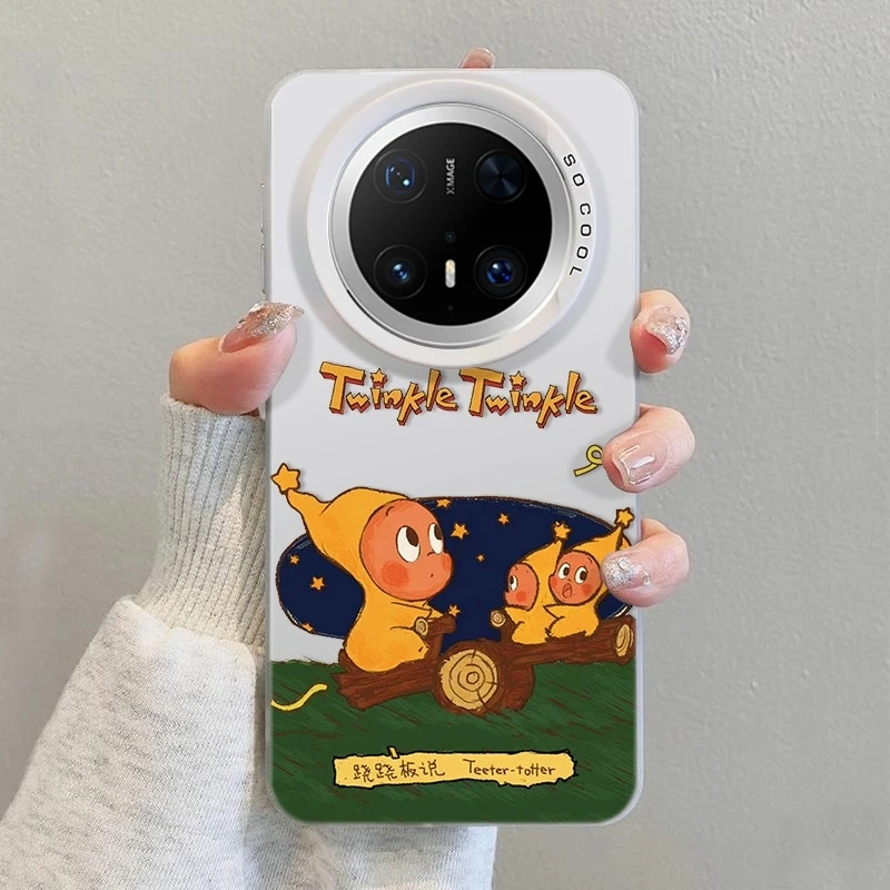 卡通星星人适用华为mate60Pro手机壳70rs创意P80/70Pro防摔保护外