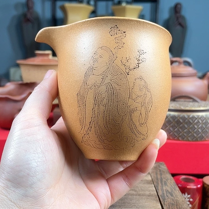 茶杯紫砂踏雪寻梅公道