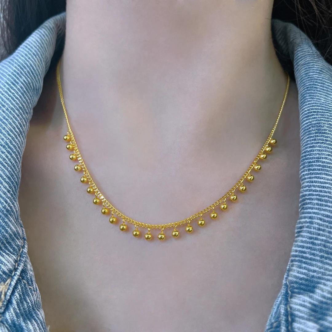 5G工艺足金999时尚百搭紫霞仙子套链