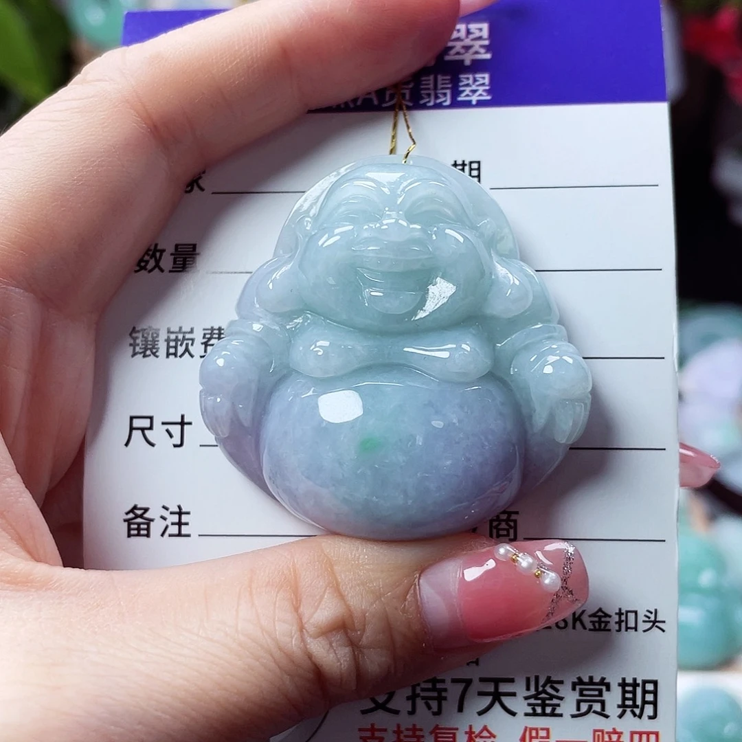 翡翠未镶嵌颈饰佛公51