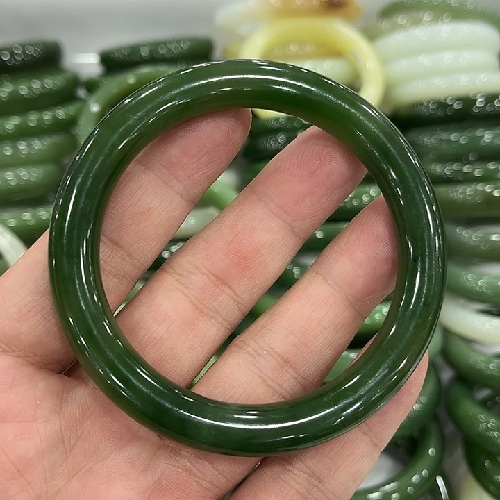 和田玉未镶嵌手镯58.8～0