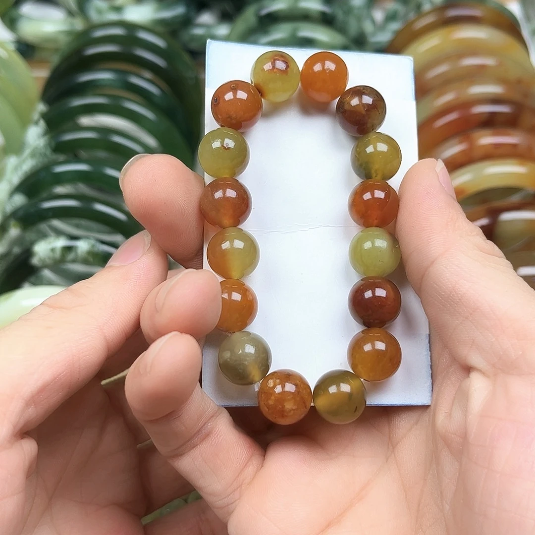 未镶嵌透闪石-蛇纹石玉手镯