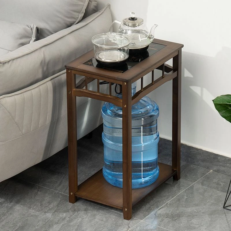 【精选厂家】茶水柜茶水架沙发边几茶边柜楠竹家用多功能茶柜一体套
