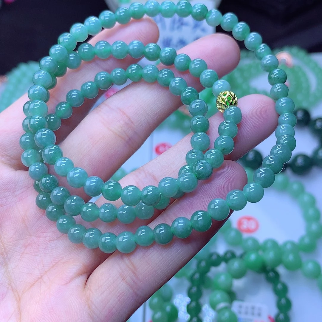 翡翠毛衣链未镶嵌