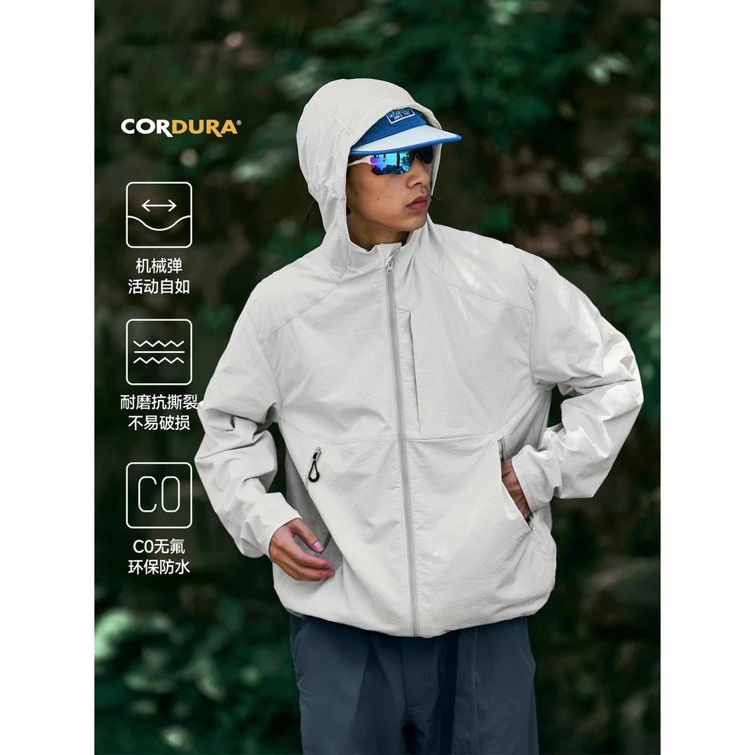 Restick「栖野」CORDURA连帽软壳外套防风防泼水冲锋衣夹克男
