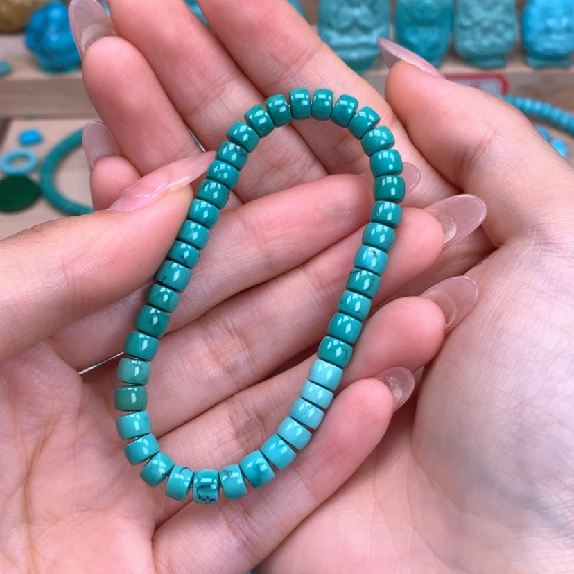 【闪购商品】绿松石直切手串5.5未镶嵌