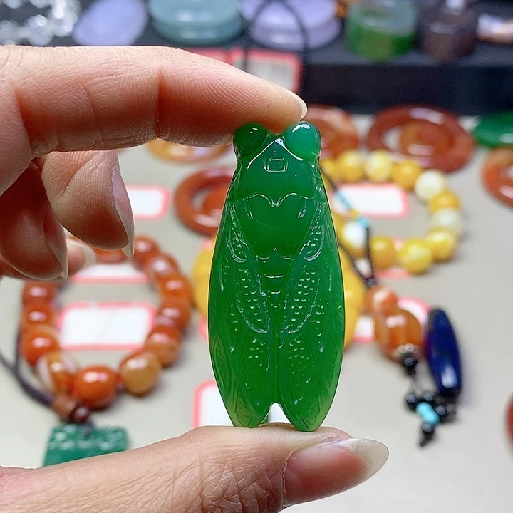 玛瑙/玉髓吊坠(不含链)未镶嵌小**~