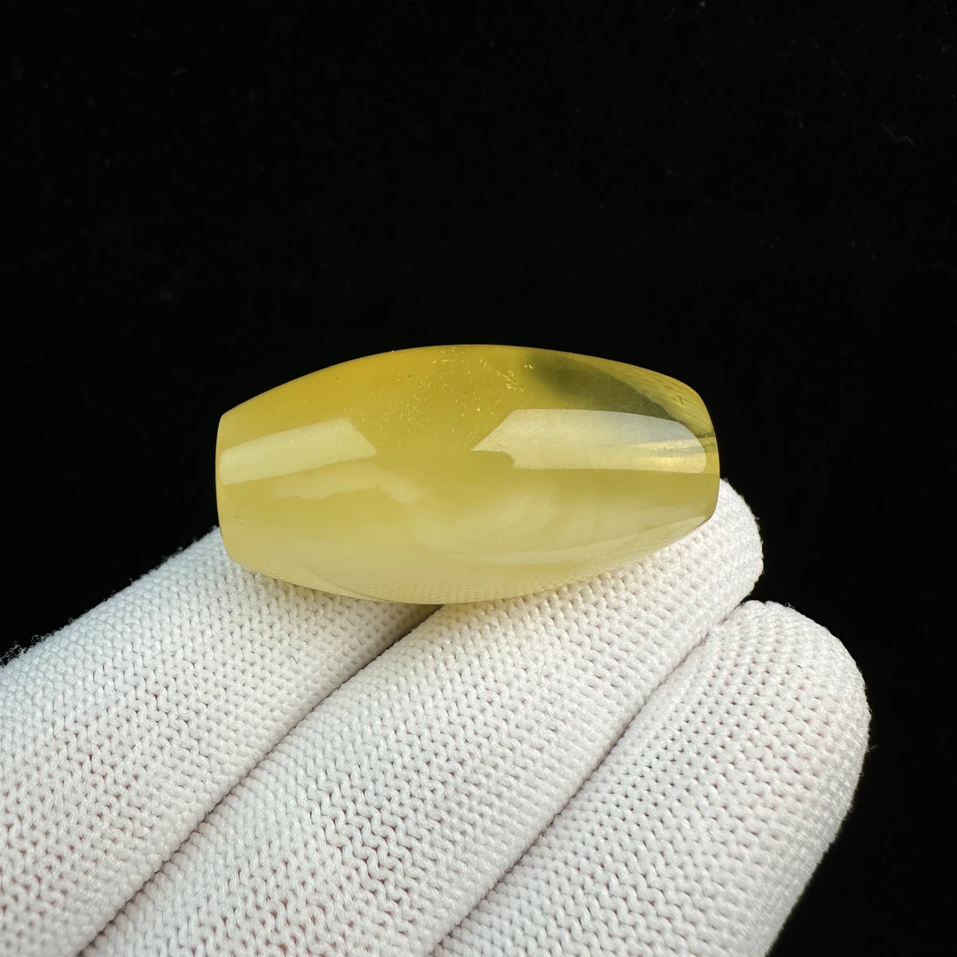 M3445天然原矿俄料蜜蜡 马蹄珠 19.3*36.8mm支持复检