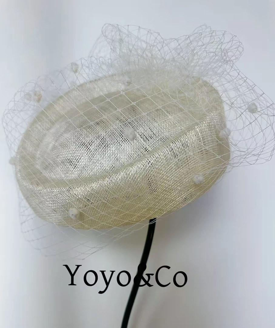 {一帘幽梦}Yoyo&Co四季经典复古高定网纱麻纱空姐礼帽优雅气质