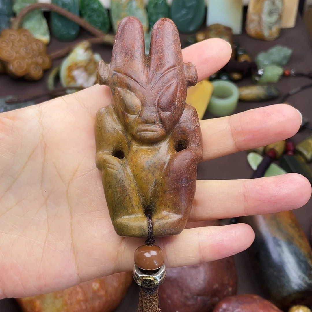 岫岩河磨玉（透闪石质玉）未镶嵌颈饰