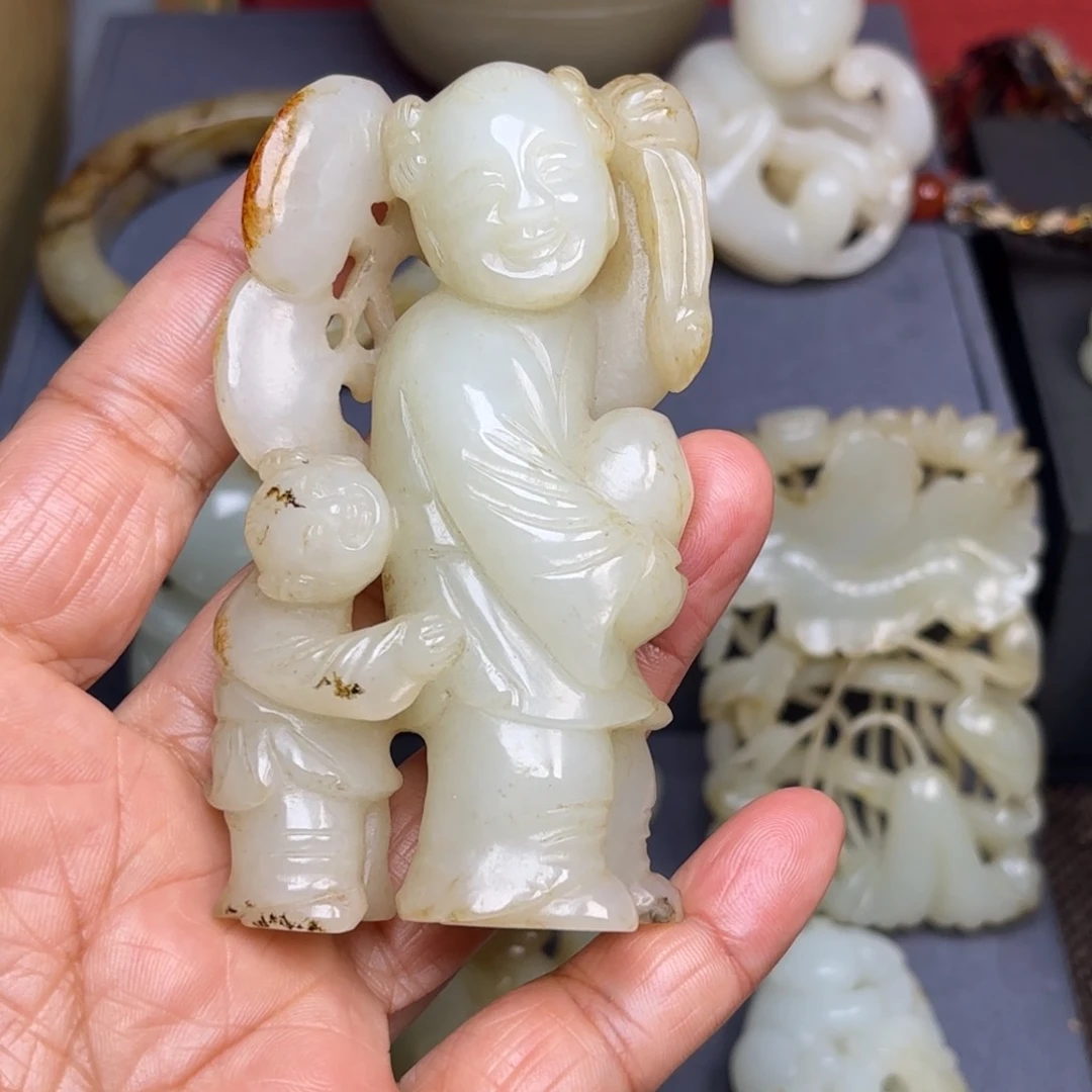 和田玉（糖玉）挂件未镶嵌如***爷