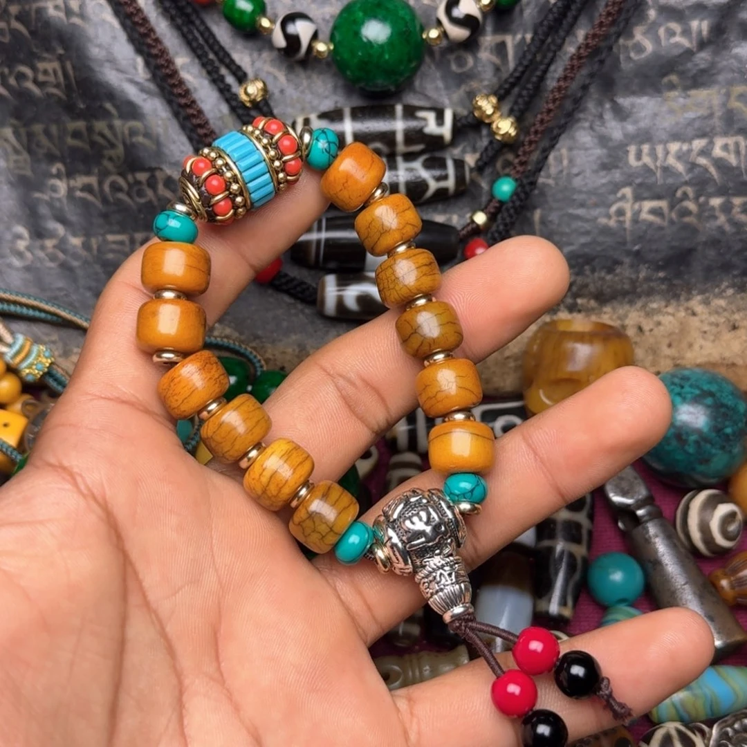 金刚菩提手串牦牛骨