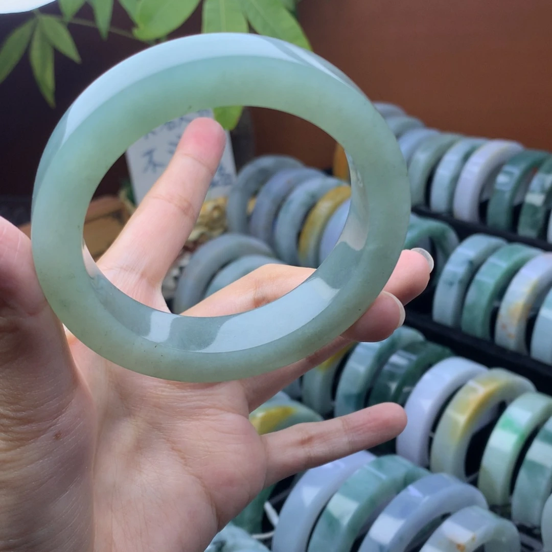 未镶嵌定制手镯定制翡翠定制57-60