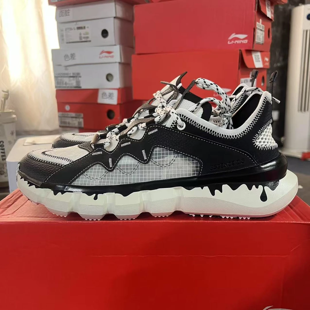 《B品以直播展示为准》鞋面脏发黄-李宁男子运动鞋ABCS043-4