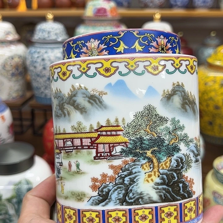 高端陶瓷茶叶密封罐