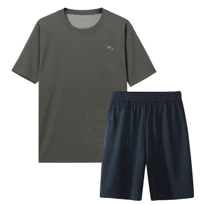 正品原厂短袖体能服套装上衣短裤T恤半袖夏季宽松速干团体训练服