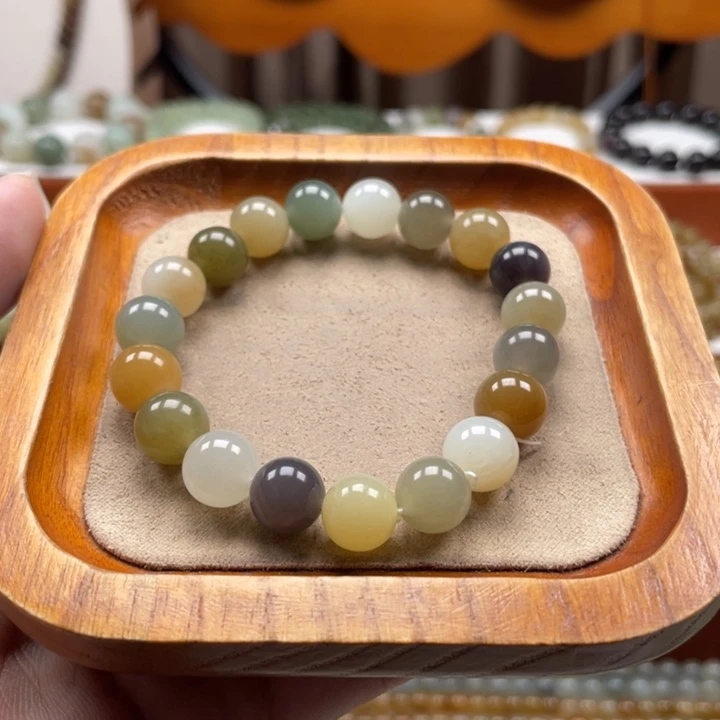 手串未镶嵌和田玉大*木手串10mm