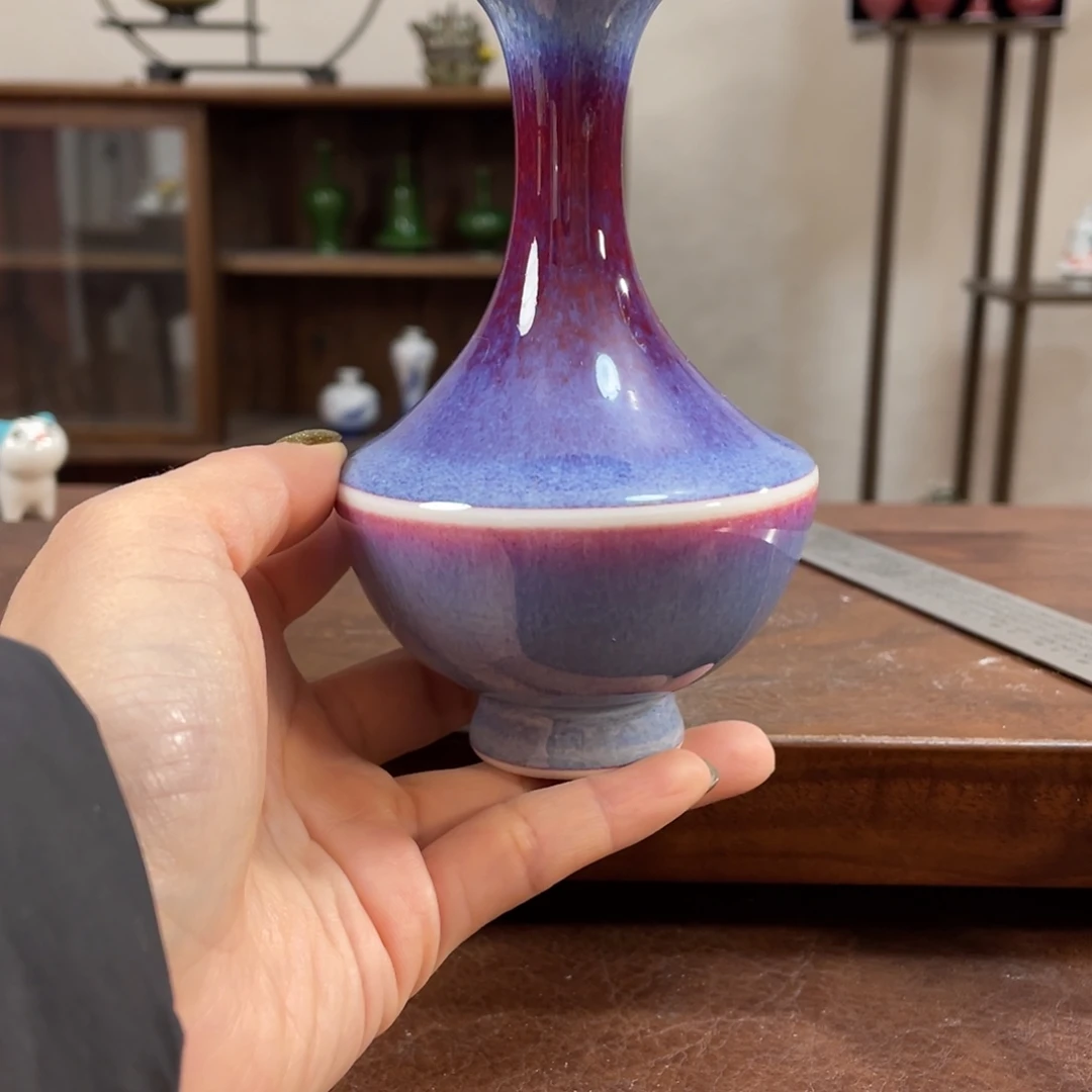 瓷片陶瓷艺术小花瓶
