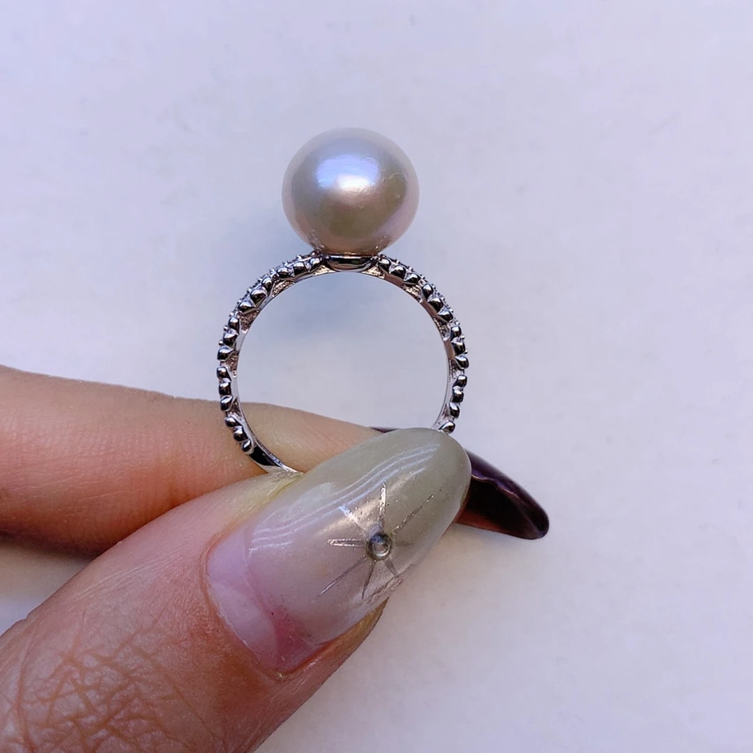 【闪购商品】银S925镶嵌戒指淡水珍珠