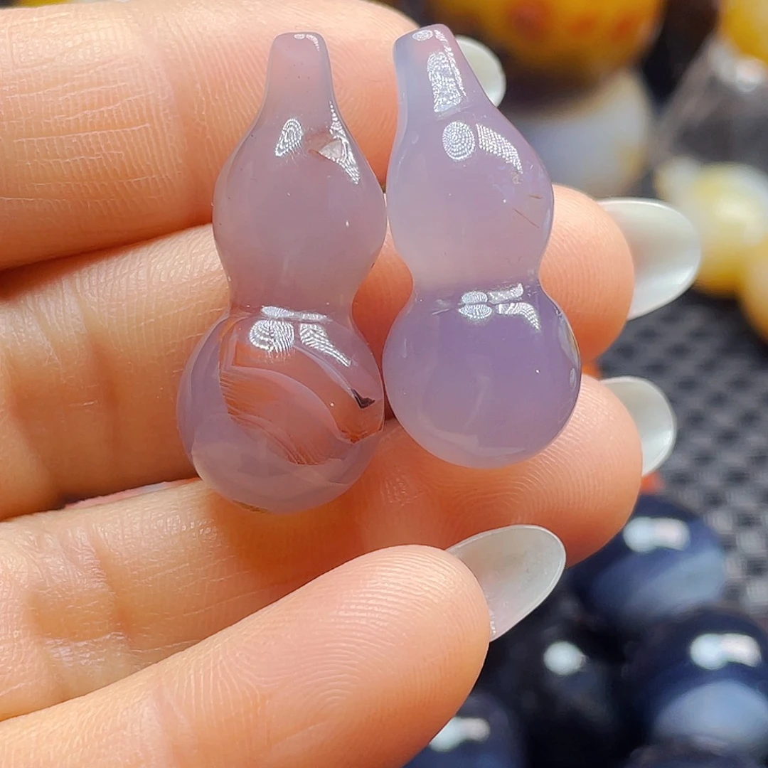 玛瑙/玉髓葫芦未镶嵌绿*灵