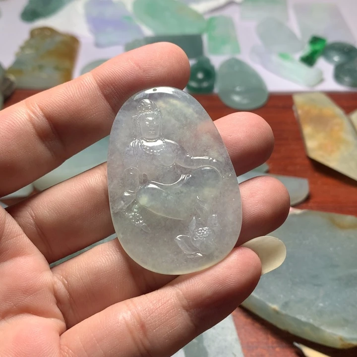 吹***哥定制翡翠未镶嵌天