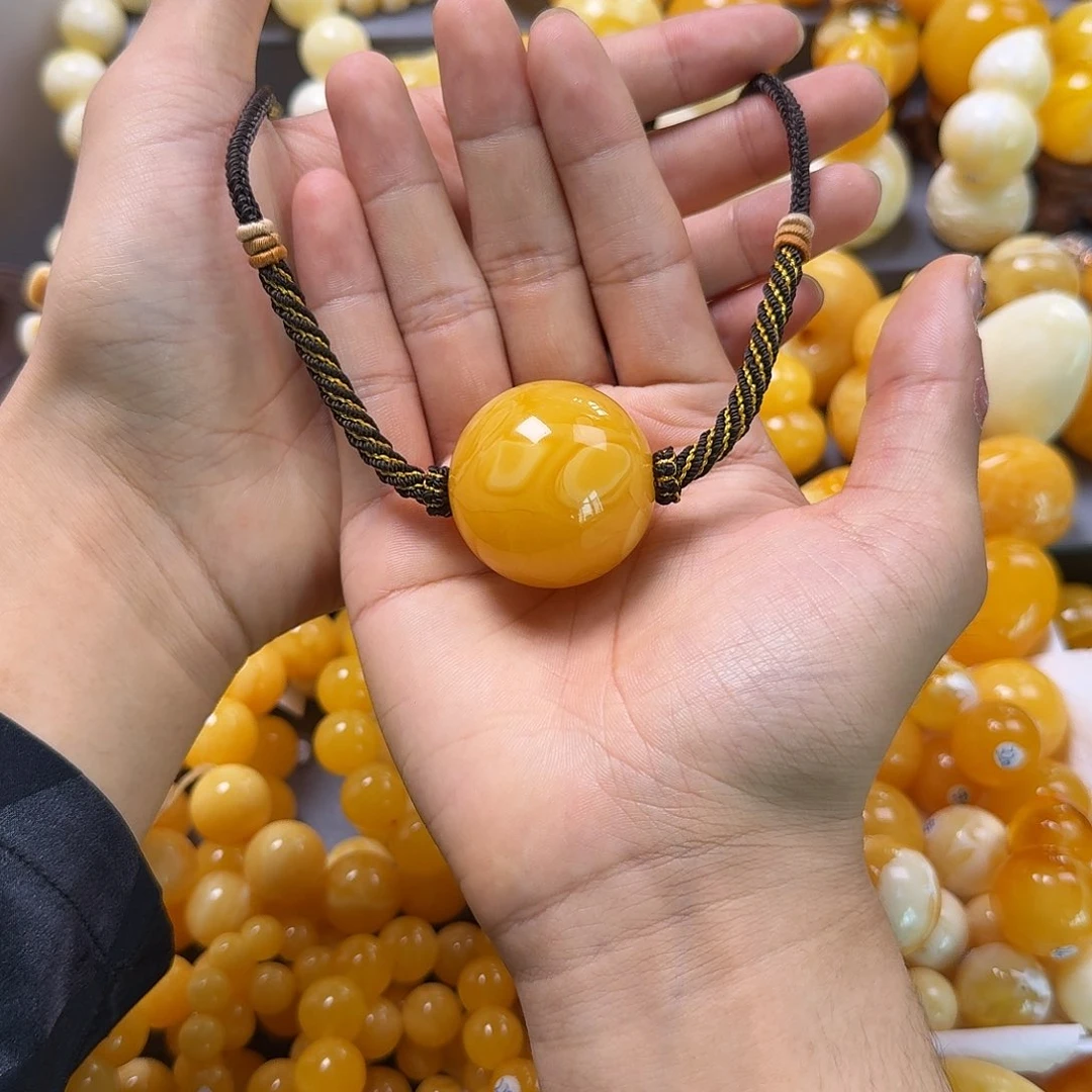 琥珀珠宝奇石未镶嵌36mm