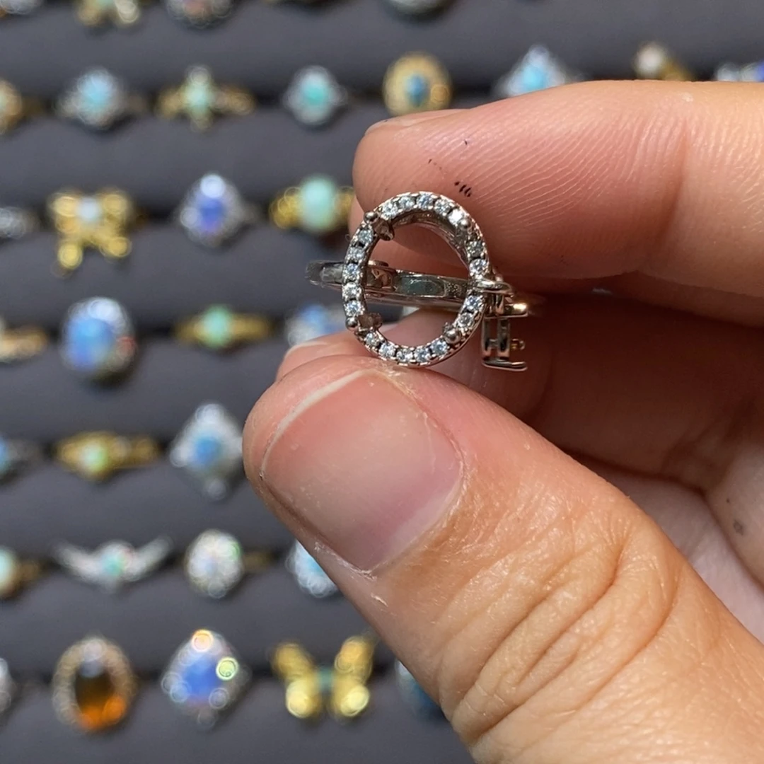 欧泊珠宝奇石银S925镶嵌小****N