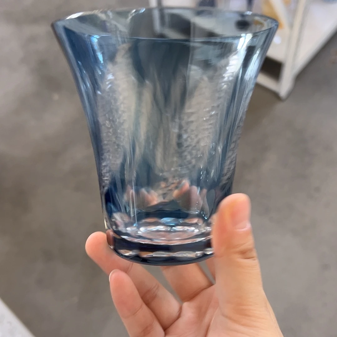 平底款水晶玻璃微瑕一个