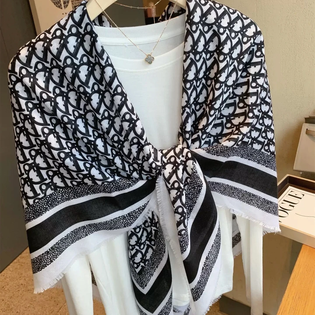 【130*130大方巾】贵气感披肩 通勤百搭夏日必备空调巾防晒披肩棉质