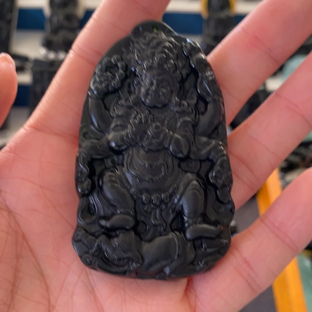 我***方蛇纹石玉未镶嵌吊坠