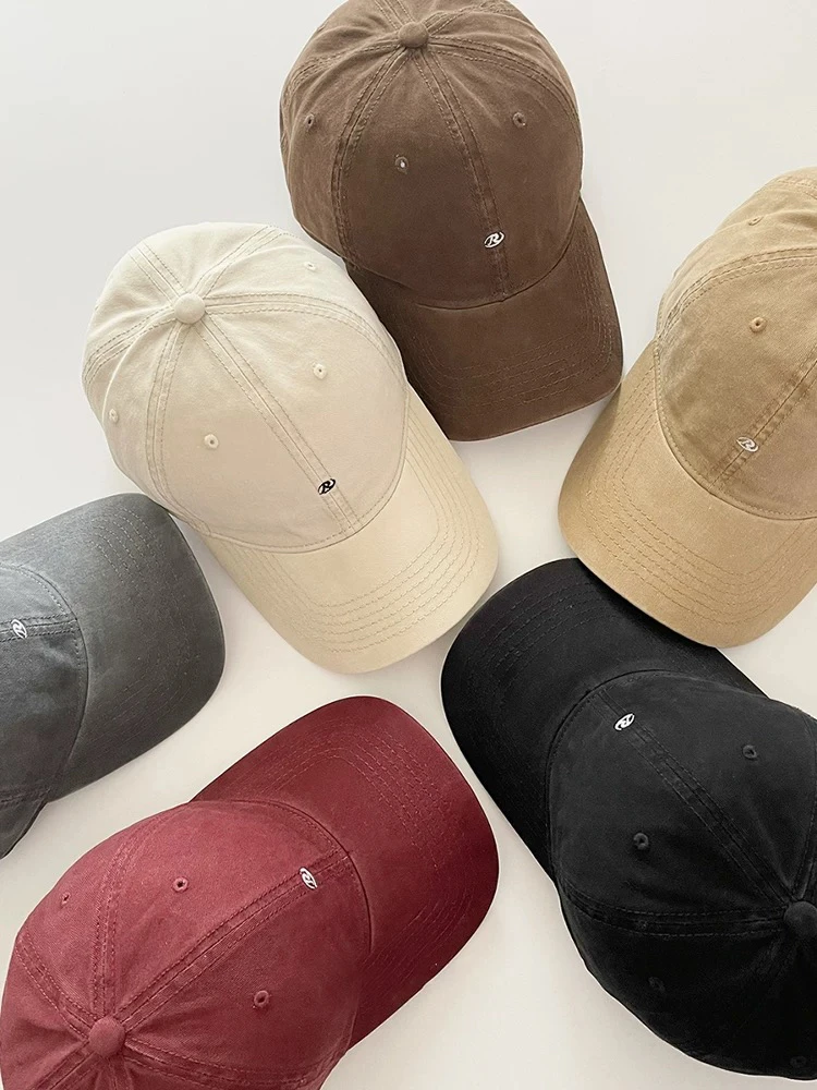 刺绣运动风甜美鸭舌帽棒球帽帽子休闲宽檐2025年春季四季可用