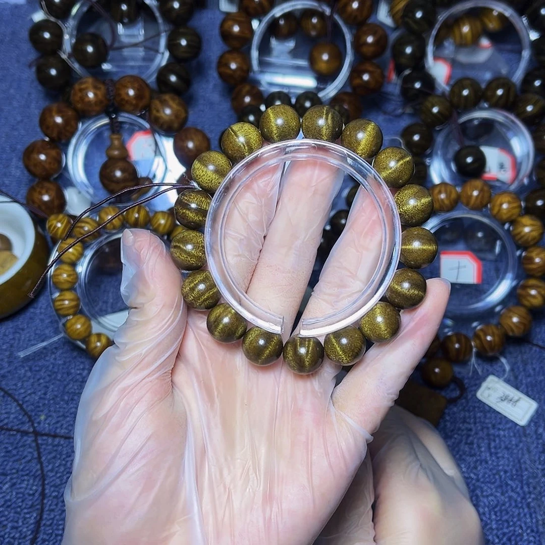 手串/手链楠木（金丝楠）1.2枯木黑金水波药香