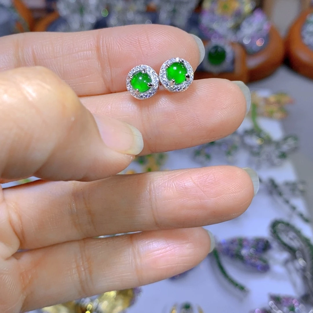 翡翠颈饰合金天然翡翠