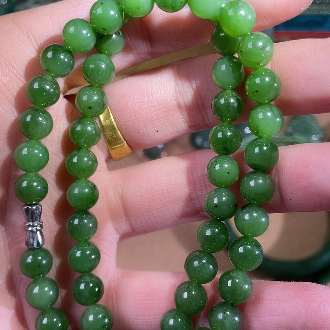 和田玉（碧玉）未镶嵌车挂