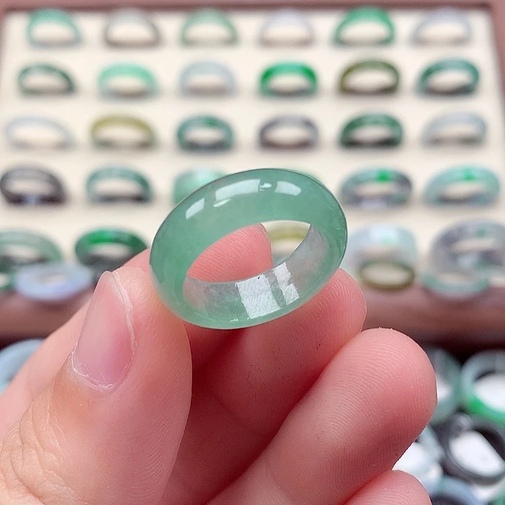 翡翠戒指未镶嵌14-15号