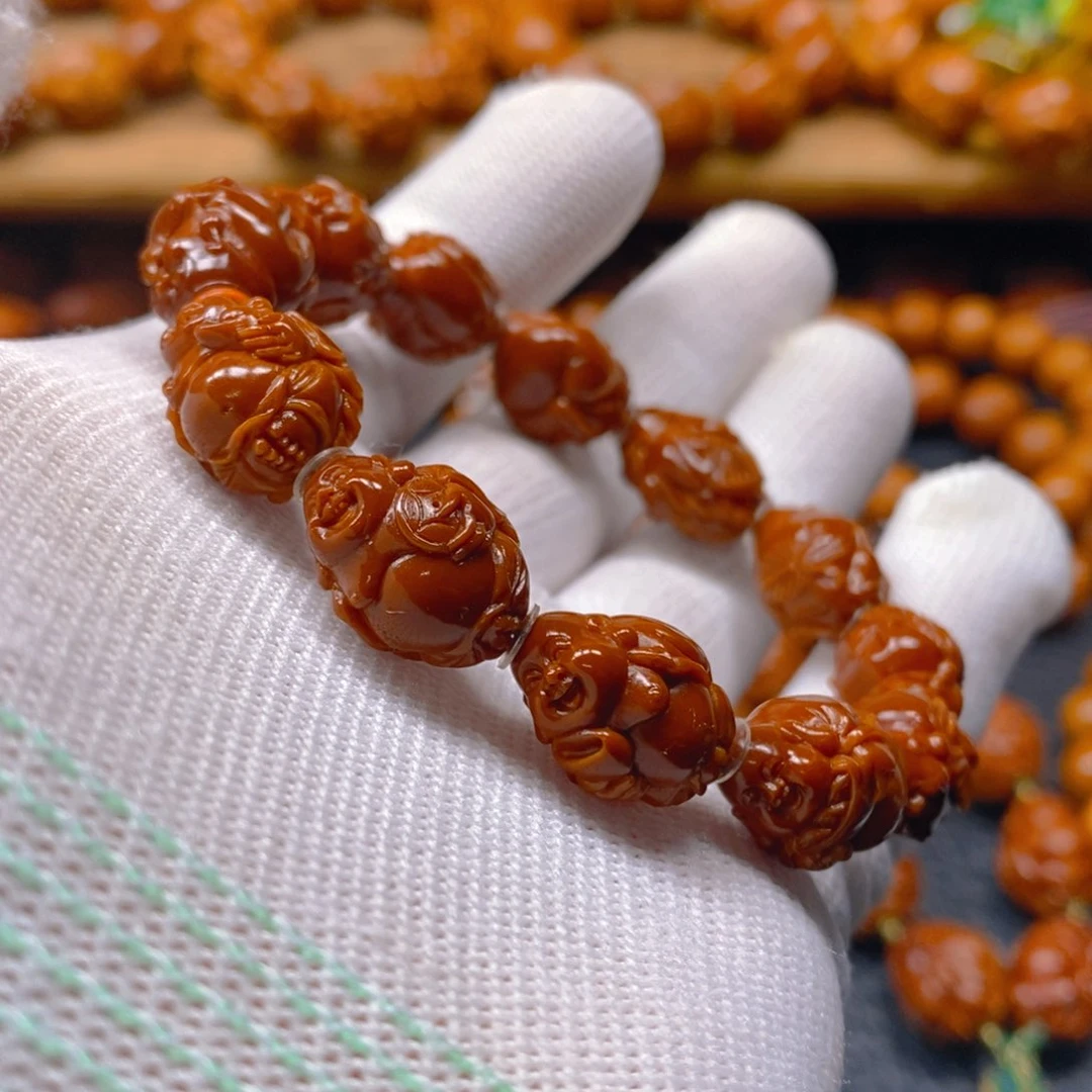 手串/手链橄榄核许忠英1.25一团和气弥勒（不预定）