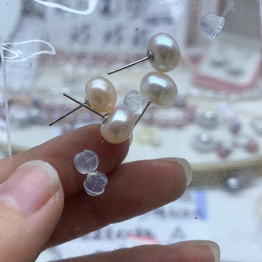 淡水珍珠耳饰未镶嵌