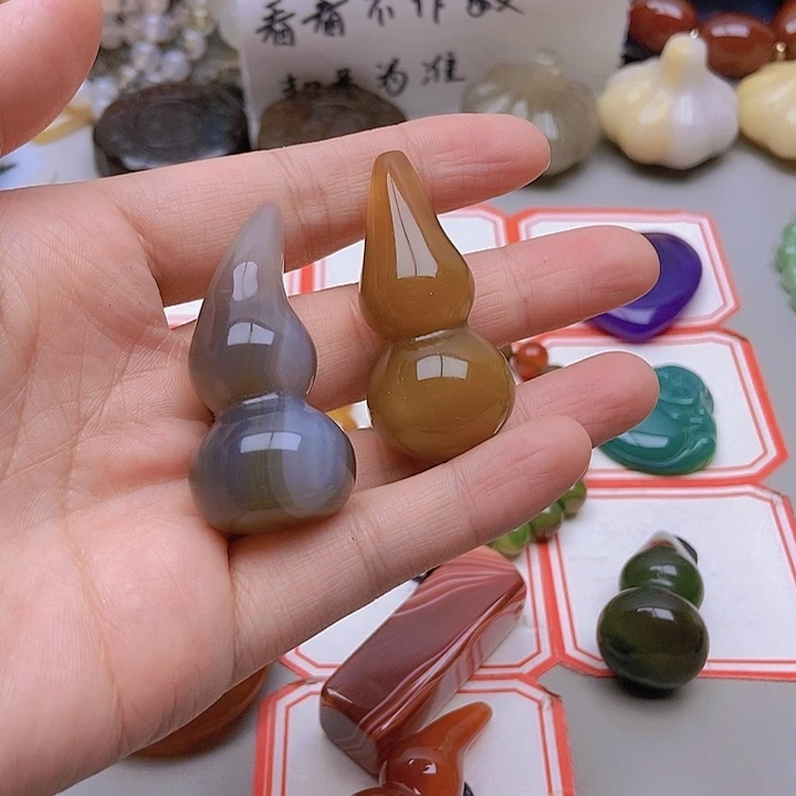 【闪购商品】未镶嵌玛瑙/玉髓珠宝半成品寒*月