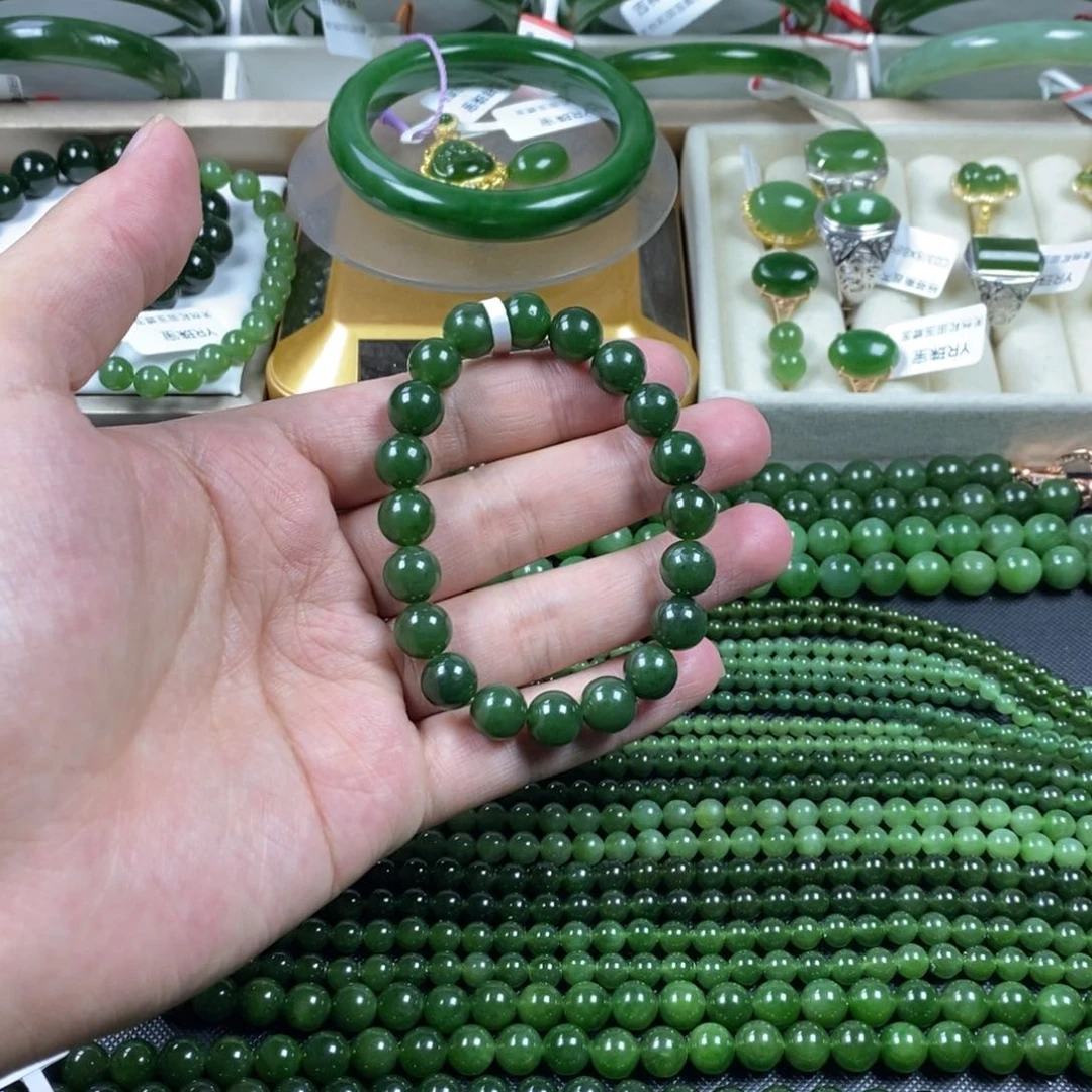 和田玉（碧玉）手串未镶嵌山*1