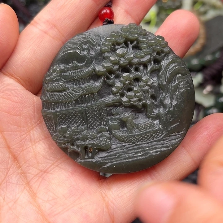 和田玉未镶嵌颈饰