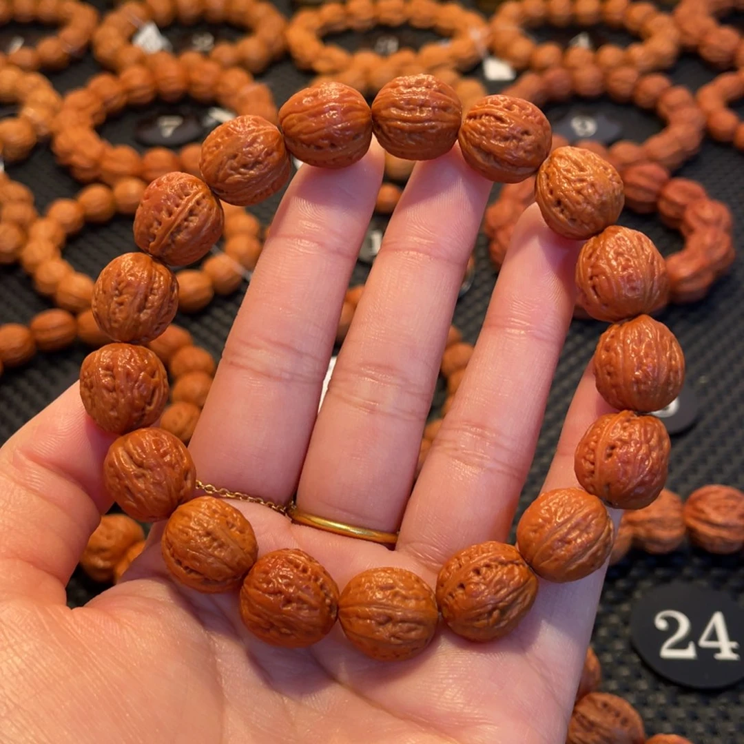 文玩核桃手串好***饼蚂蚁纹