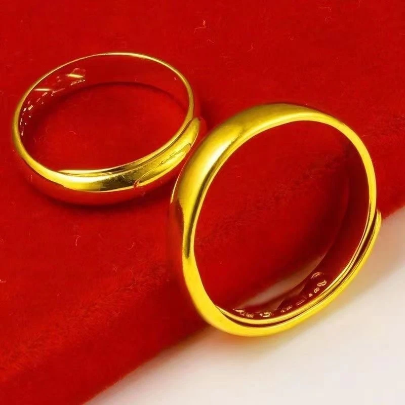 B02光面素圈戒指可调经典简约款多样性发货其一