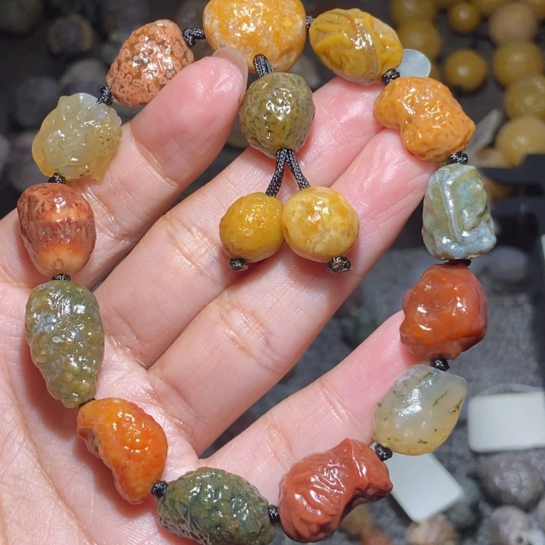 未镶嵌玛瑙/玉髓珠宝半成品